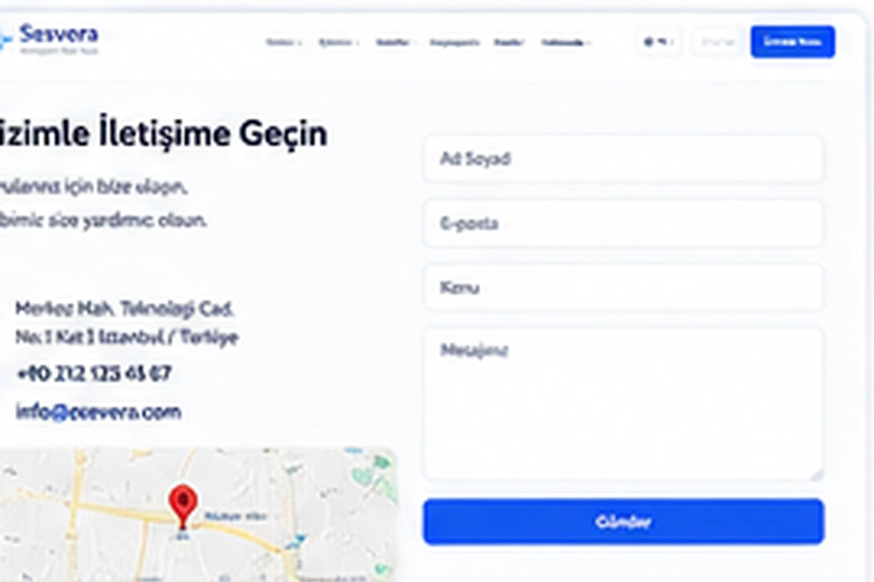 Sesvera ile iletişime geçin